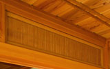 千本格子の欄間と、秋田杉の竿縁天井